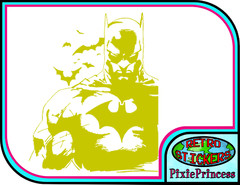 Batman M Vinyl Sticker Wall Poster Art Bedroom DC Comics Car Bike Window Movie