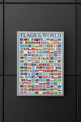 Flags of the World Classroom Reference Chart National Poster 12×18