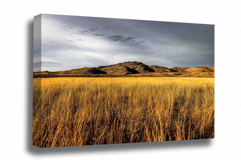 Wichita Mountains Canvas: Oklahoma Autumn Landscape Wildlife Refuge Wall Art