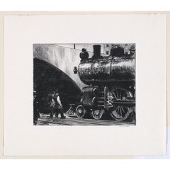 Edward Hopper – The Locomotive – 30×40 Inch Rolled Canvas Wall Art Print