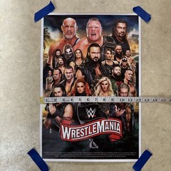 Wrestle Mania 2020 Pro Wrestling ✅ Man Cave Canvas Poster Wall Art ✅ 12×18 in