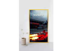 Vintage F1 Marlboro Racing Poster Set of 5 – Wall Art Prints – Retro Home Decor