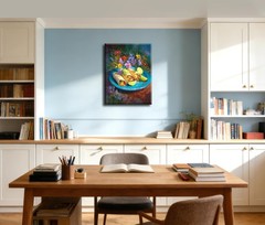 Funny Food Kitchen Wall Art Print, Pictures Food Canvas Prints Dining Room Ki…