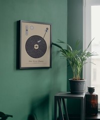 Custom Vinyl Song Lyrics Print Personalized Music Wall Art Unique Gift for Him