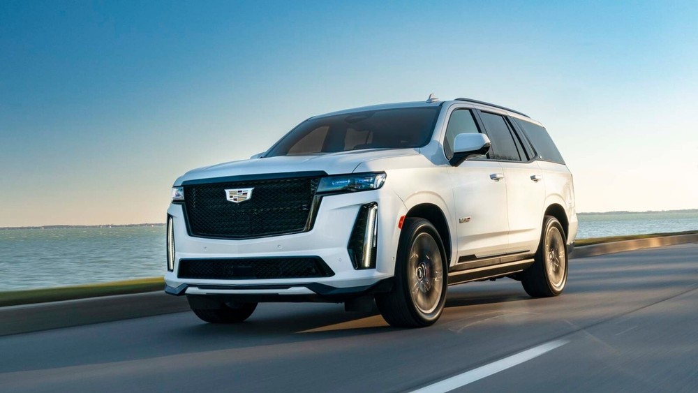 2024 Cadillac Escalade-V white POSTER | 24×36 inch