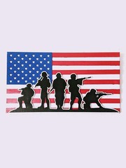 American Flag Wall Art – Veteran July 4 Memorial Day Freedom Isn’t Free Patriot