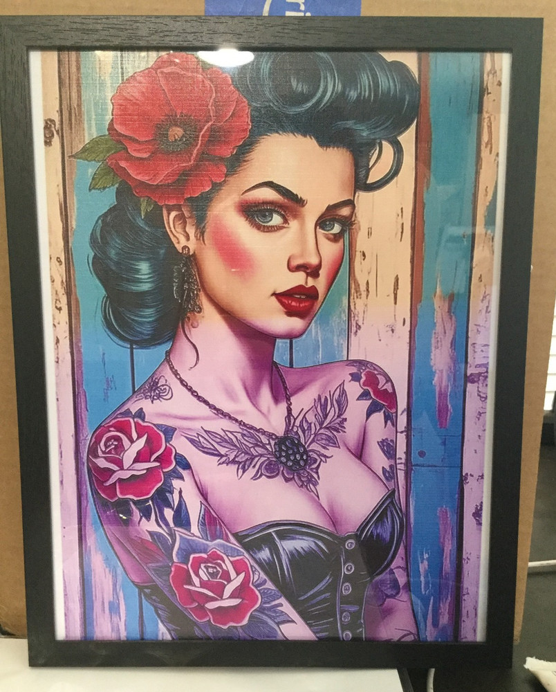 Abstract Wall Art 8.5×11 Premium Modern Home Decor (US) pin up tattoos