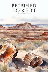 Petrified Forest National Park Poster Premium Photo Print Wall Art 4 Sizes #3