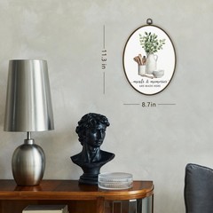 Eucalyptus Leaves Leaf Oval Wall Art Framed, Sage Green Cooking Canvas Prints…