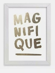 Minted»Magnifique» Framed Foil-Pressed Art Print