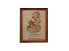 Vintage Betsy Bell Telephone Ad 1963 Peter Hawley Framed Print Wall Art