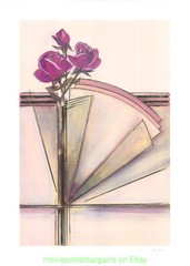 ROSES Silver Foil MIRAGE ED. Gallery Print Poster TYLER DEAN Art AUTOGRAPHED