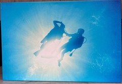 Scuba Diver Photograph Wall Art Wrapped Canvas – 24″ x 36″ x 1.5″