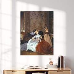 The Hesitant Fiancee Victorian Woman Lady Painting 1800s Wall Art Poster Print