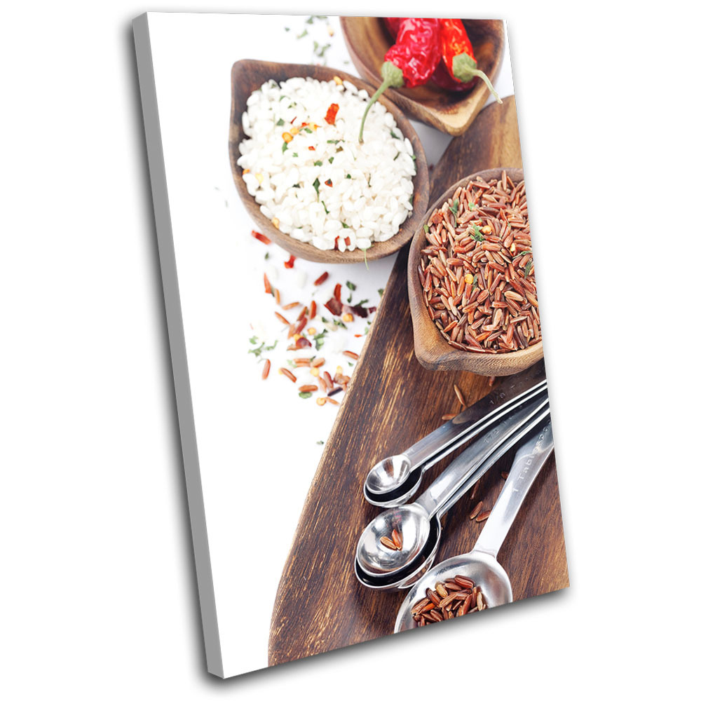 Spices Restaurant Food Kitchen SINGLE CANVAS WALL ART Picture Print VA