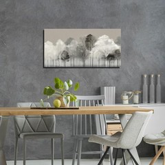 Prepeyssee Black and White Tree Wall Art for Living Room Large Landscape Mode