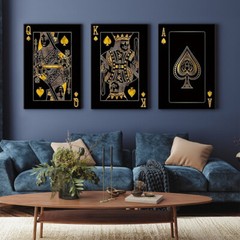 3 PC Frameless Vintage Cardboard Canvas Posters High Quality Wall Decor Artwork