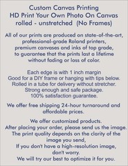 Custom Canvas Printing Personalized Your Own Photo Or Logo On Canvas Unframed