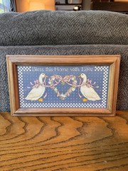 VTG 90s Figi Graphics Goose Wall Art Kimberly Stenbo Cottagecore Farmhouse Sign