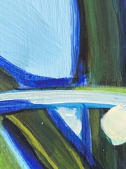 Darling Daffodils In A Fish Bowl 8″X8″X.75″ Canvas Board Acrylic Paints