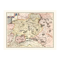 Old Map of Lithuania 1623 – Vintage Lithuania Art Wall Decor