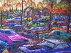 DODGE CHARGER PLYMOUTH ‘CUDA ART THEY ALL CAME WITH THE FARM 1970 1971 MOPAR 426