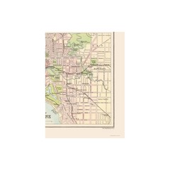 Historic Map – Australia Sydney Melbourne – Bartholomew 1892 – Vintage Wall Art