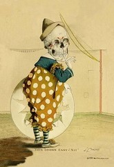 Death Amuses Us by Louis Crusius MD – Funny Skeleton Characters – Art Print