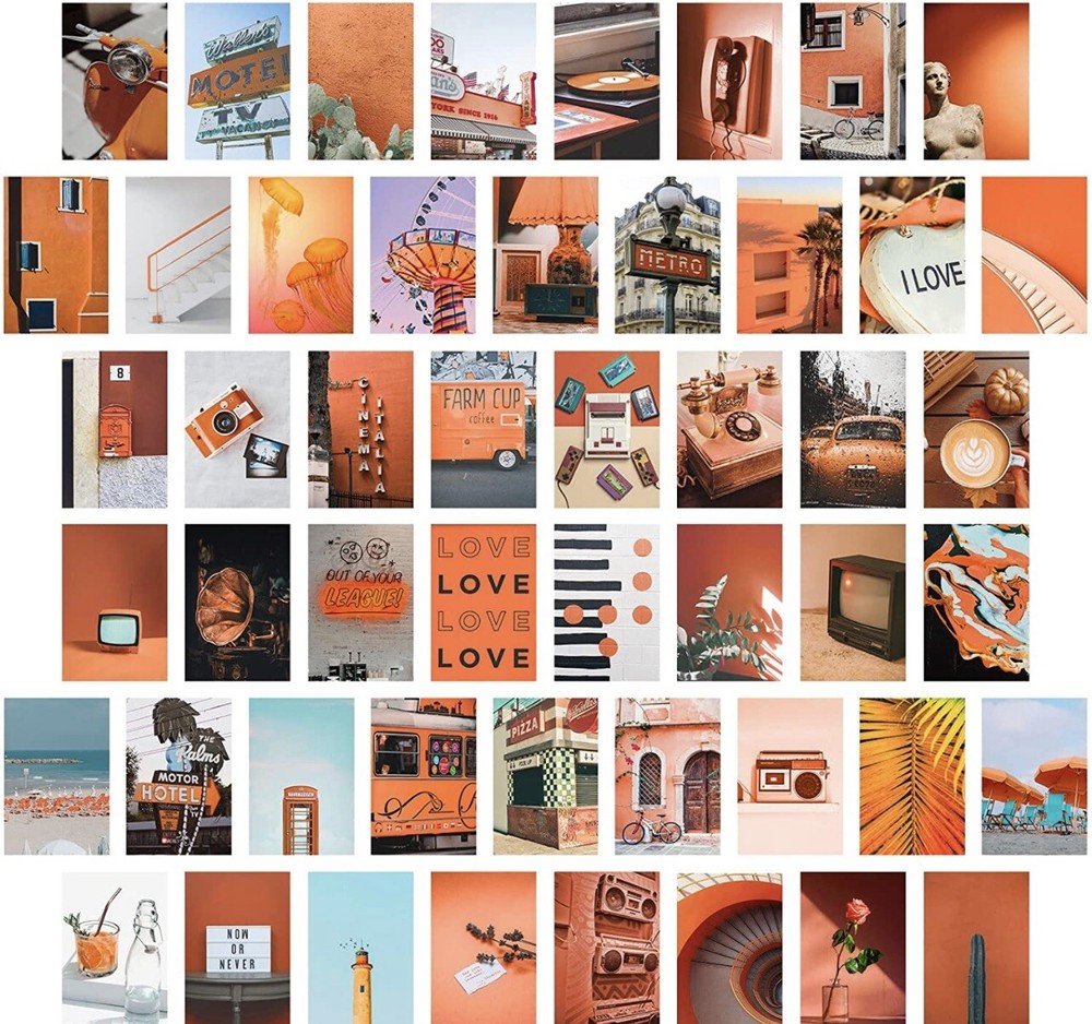 NEW Wall Collage Kit With Retro Aesthetic Pictures For Room (50 Pieces)