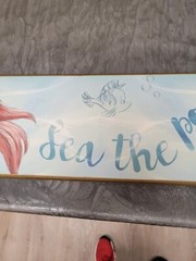 The Little Mermaid MDF Wood Wall Art 36″ x 6″ «See the Possibilities»