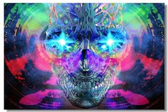 Psychedelic Trippy Colorful Ttrippy Surreal Wall Print Poster 20×30