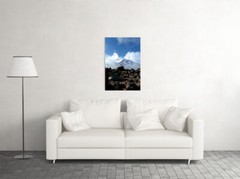 Clouds Surrounding Mount Kilimanjaro Painting Wall Art Home Decor – POSTER 20×30