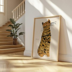 Andy Warhol Cat Sam Poster Print Pop Art Animal Drawing Wall Decor