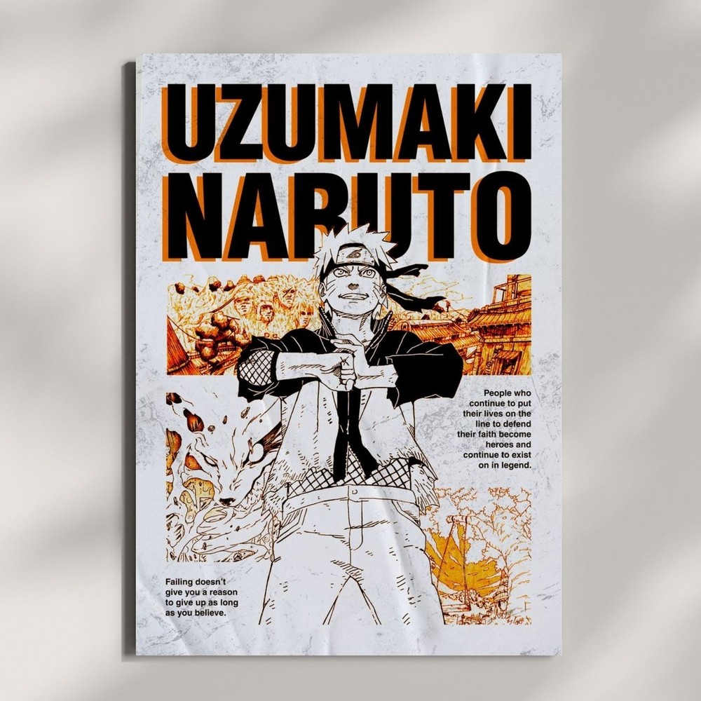 Vintage Ninja Warrior Poster – Japanese Manga Style Wall Art Fan Gift
