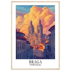 Braga Print Braga Portugal Travel Wall Hanging Home Decoration Gift For Art Love