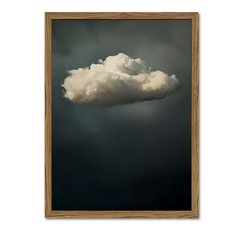 Dark Moody Cloud Wall Art Vintage Sky White Cloud Wall Decor Picture, Maximal…
