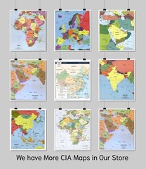 2022 Physiography CIA Map of Ukraine Geography Homeschooling History Poster
