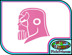Thanos Marvel Avengers C Vinyl Sticker Laptop Car Truck Wall Poster Window Movie