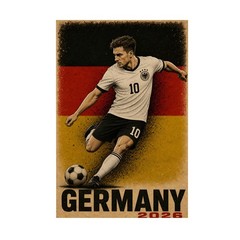 Germany Soccer Supporter 2026 Football Fans Inspired Wall Art – POSTER 20″x30″