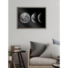 Blake Mod Moon It’S Just a Phase by the Creative Bunch Studio Framed Glass Art P