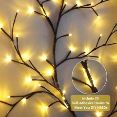 Vid De Sauce Iluminada, Soporte De Pared Para Decoración Del Hogar LED NEW US.
