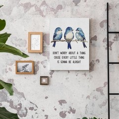 Blue Bird Decor Wall Art for Home, Inspirational Wall Decor, Farmhouse Birds …