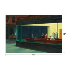 Nighthawks by Edward Hopper Diner Art Print Print Poster 18×12