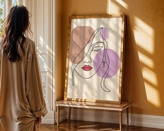 Minimalist Line Art Poster Print LA326