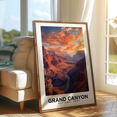 Grand Canyon National Park – Travel Poster, Home Decor, Arizona Destinations
