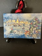 Christmas LED Light Up Canvas Art Wall or Tabletop Picture 6”x4” Joyous Christma