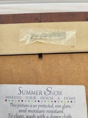 Rustic Country Home Decor Barn Silo Signed Summer Snow Art God Made Us Farmers