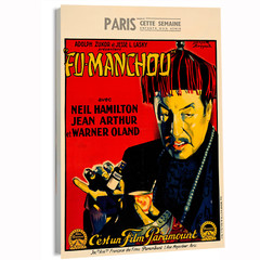 1929 The Mysterious Dr. Fu Manchu (Paramount) French Movie Poster or Canvas