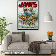 Jaws 50th Anniversary Movie Poster Fan Gift