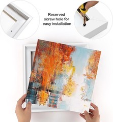 Canvas Floater Frame for 8×8 Prints or Oil Paintings, 2 Pack 0.9 Inch Depth F…